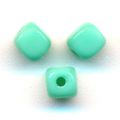 Cubes Vert Turquoise 3 mm x50