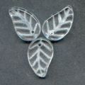 Feuilles 14x9 mm Crystal x20