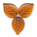 Feuilles 18x13 mm Dark Topaz x10