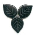 Feuilles 18x13 mm Jet x10