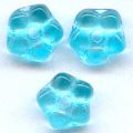 Fleurs intercalaires 5 mm Aquamarine x50