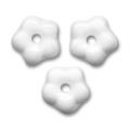 Fleurs intercalaires 5 mm Opaque White x50