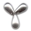 Gouttes nacr�es 6x10 mm Grey x20