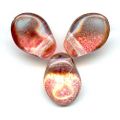 Langues de chat Luster Rose 6x8 mm x25