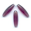 Olives 4 faces 26x8 mm Amethyst x5