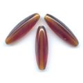 Olives 4 faces 26x8 mm Smoked Topaz x5