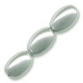 Olives nacr�es 6x4 mm Light Grey x50