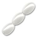 Olives nacr�es 6x4 mm White x50
