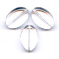 Olives plates 12x9 mm Crystal x15