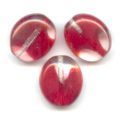 Olives plates 16x14 mm Crystal/Siam x5