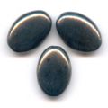 Olives plates 16x11 mm Jet Hematite x10