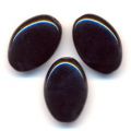 Olives plates 16x11 mm Jet  x10