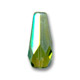 Poires facett�es 20x9 mm Olivine AB x10