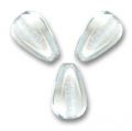 Poires 10x6 mm Crystal x25