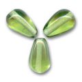 Poires 10x6 mm Light Olivine  x25