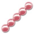 Rondes nacr�es 8 mm Antique Rose x25