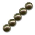 Rondes nacr�es 8 mm Dark Khaki x25