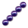 Rondes nacr�es 8 mm Dark Purple x25
