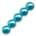 Rondes nacr�es 8 mm Dark Turquoise x25