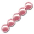 Rondes nacr�es 8 mm French Rose x25