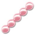 Rondes nacr�es 8 mm Light Rose x25