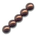 Rondes nacr�es 8 mm Maroon x25