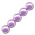 Rondes nacr�es 8 mm Mauve x25