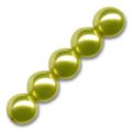 Rondes nacr�es 8 mm Olivine x25