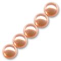 Rondes nacr�es 8 mm Peach x25