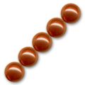 Rondes nacr�es 4 mm Red Copper x100