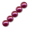 Rondes nacr�es 8 mm Red x25