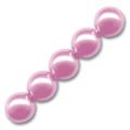 Rondes nacr�es 8 mm Rose x25