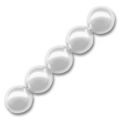 Rondes nacr�es 8 mm White x25