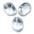 Hexagone twist� 14x10 mm Crystal x5