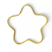 Intercalaires Fleur 24 mm doré x6