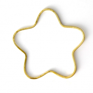 Intercalaires Fleur 24 mm doré x6