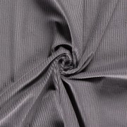 Tissu Velours côtelé pour ameublement et vêtements - Gris x10cm