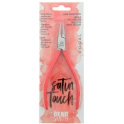 Pince plate bouts ronds - Satin Touch Coral x1