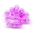 Mini Seed beads 2mm Pearly Crystal with Violet inside x8g