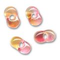 Farfalle 6,5x3,2 mm Crystal Amarillo/Rosa