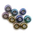 Grosses rocailles 4,5 mm Jet AB x20g
