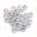 Rocaille Miyuki 15/0 1105 - Crystal Spkl Silver Gray Lined