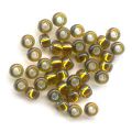 Rocaille Miyuki 15/0 1421 - Dyed Silver Lined Golden Olive