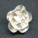 Rose m�tal  8 mm Argent� x1