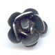 Rose m�tal  8 mm Argent� vieilli x1