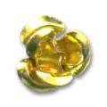 Roses m�tal  6 mm Dor� x10