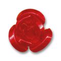 Roses m�tal 12 mm Rouge x10