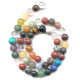 Assortiment de perles gemmes  8 mm x40 cm