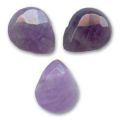 Amethyste briolettes plates 11x9 mm x5