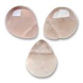 Quartz Rose briolettes plates 11x9 mm x5